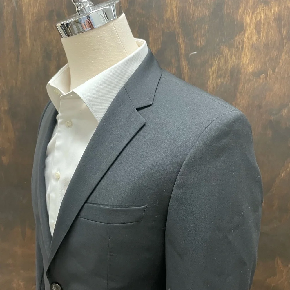 HUGO BOSS The Grand/Central Virgin Wool Suit Jacket‎ in Black Size 36 R